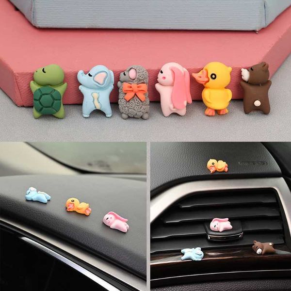 Decorazioni Auto Simpatici animali Accessori per cartoni animati Auto Pratico Decorazione d'interni Giocattolo Altalena Decor Pecora Coniglio Orso Elefante Tartaruga Anatra AA230407