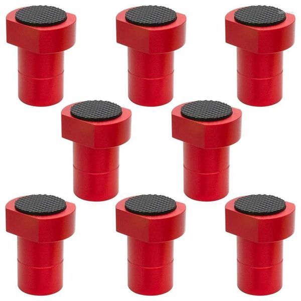 Suporte para cães, 8 pacotes, acessórios de braçadeira para carpintaria, liga de alumínio vermelha de 3/4 tamanhos (19mm) para fixação de furos