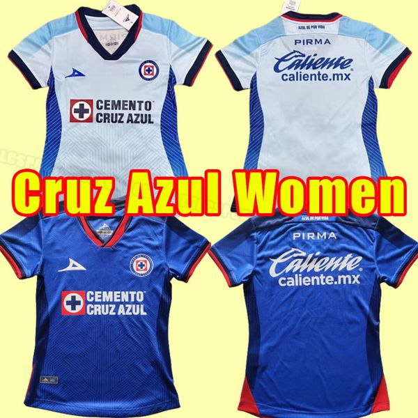 Damen 23/24 CD Cruz Azul Fußballtrikots 2023 Liga MX Home ANTUNA RODRIGUEZ TABO Shirt Away VIEIRA RIVERO ESCOBAR LIRA 3RD Fußballuniform Mädchen