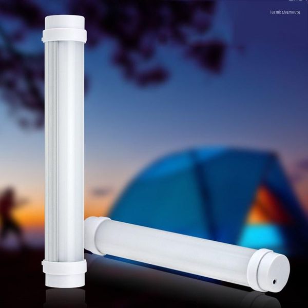 LEVA DE EMERGÊNCIA PORTÁVEL DE LED LED EXTERNO 20 CM de 20 cm USB Tubo recarregável Brilho ajustável Campo de camping lâmpadas de lâmpada