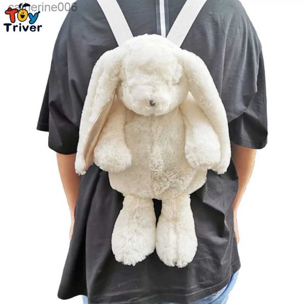 Mochilas Kawaii Japonês Coelho Branco Coelho Mochila Escola Ombro Bolsa Brinquedo De Pelúcia Crianças Crianças Meninas Namorada Estudante Presentes de Aniversário L231108