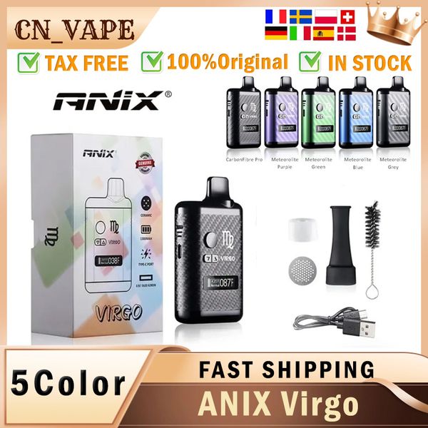 Nuovo originale ANIX VIRGO Vaporizzatore per erbe secche Termostato per cottura a ebollizione secca Vaporizzatore Camera batteria Dispositivo di riscaldamento automatico per cottura