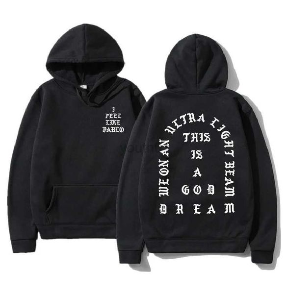 Herren Hoodies Sweatshirts Pablo Hoodie Herren Hip Hop Trainingsanzug Sweatshirts Pull Paris I Feel Like Paul Hoodies Männer Frauen Winter Fleece Topszln231108