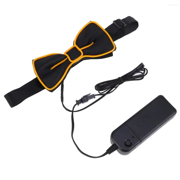 Bow Ties Cadılar Bayramı Dekor Düğün Yanıp Sönen Tie ayarlanabilir LED Bowties Aydınlık Parti Sırıştırıcılar için Parlıyor Erkekler