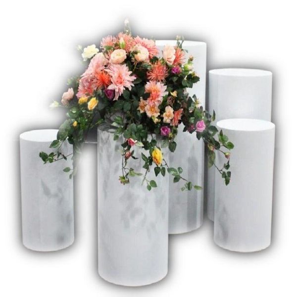 Decoração de festa 5pcs/conjunto) coluna de pilares de passarela de altura diferente para casamento TB3078