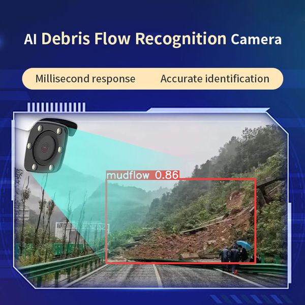 Tecnologia Bova AI sistema de identificação de fluxo de detritos câmera plataforma de serviço one-stop