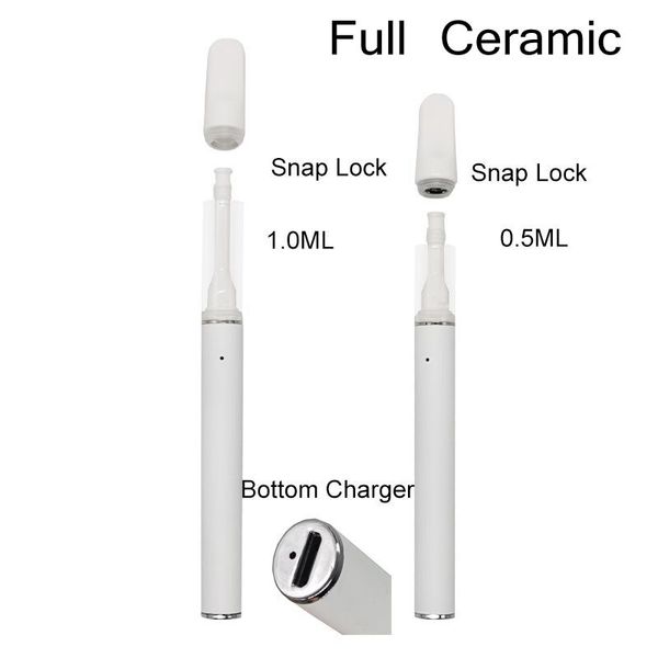 Tam seramik tek kullanımlık vape kalemi özelleştir 320mAh şarj edilebilir pil 0.5ml 1.0ml boş buharlaştırıcı cihaz vaping üreticisi doğrudan satış