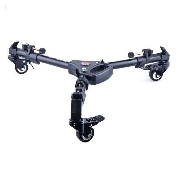 Freeshipping Universal Vídeo Dobrável Rodas Heavy Duty Slider Tripé Dolly para Suporte de Câmera Y Glkiq