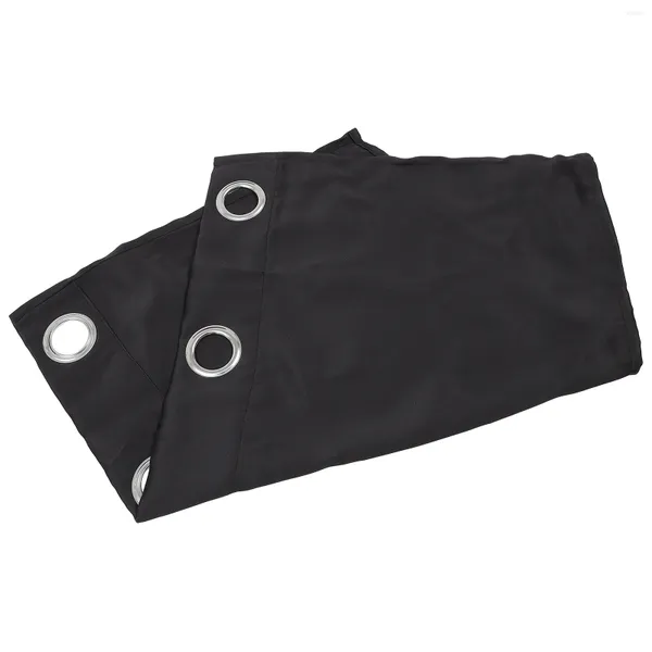 Tenda in puro colore a prova di sole, paravento Purdah, mantovana corta, per cucina, balcone, casa, 74 x 46 cm (nero)