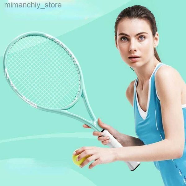 Tennisschläger, Tennistrainer, Singspieler mit Line-Rebound, hochelastischer Carbon-Doub-Tennisschläger, Berufsschläger, Gesichts-Tennisschläger Q231109
