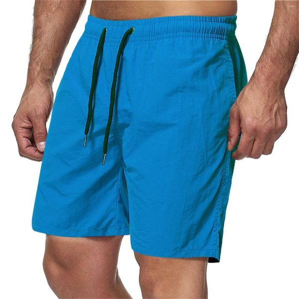 Shorts masculinos presente meia verão praia calças doces cor cinco peças dez rápida folga atlética com bolsos