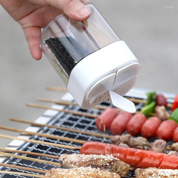 Aufbewahrungsflaschen BBQ Gewürzglas Gewürz Organizer Flasche Outdoor Camping Container Separate Form Küchenhelfer Sets