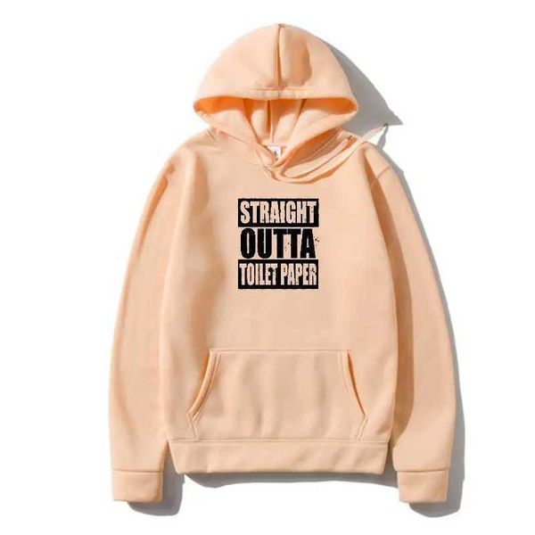 Herren Hoodies Sweatshirts Straight outta toilet paper Funnt Quarantined Cool Hoody Autumns S 5XLSweatshirt1719L23116