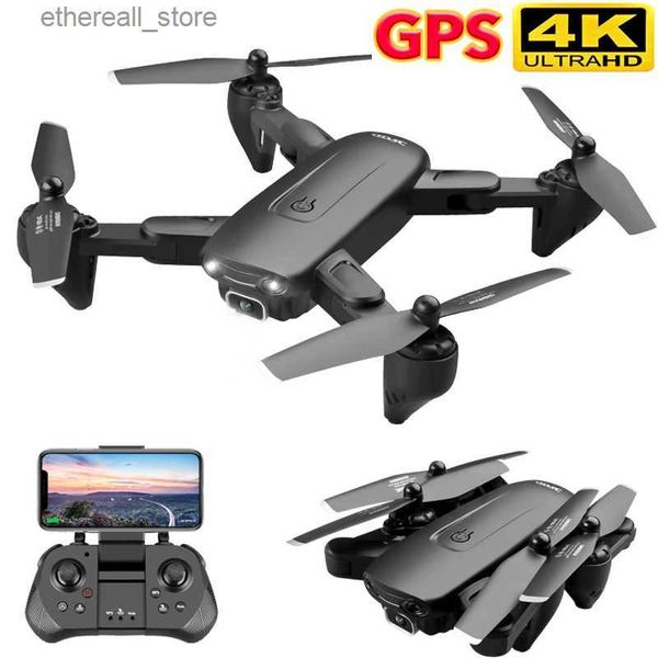 Drones F6 GPS Drone 4K Câmera HD FPV Drones com Siga-me 5G WiFi Fluxo Óptico Dobrável RC Quadcopter Profissional Dron Q231108