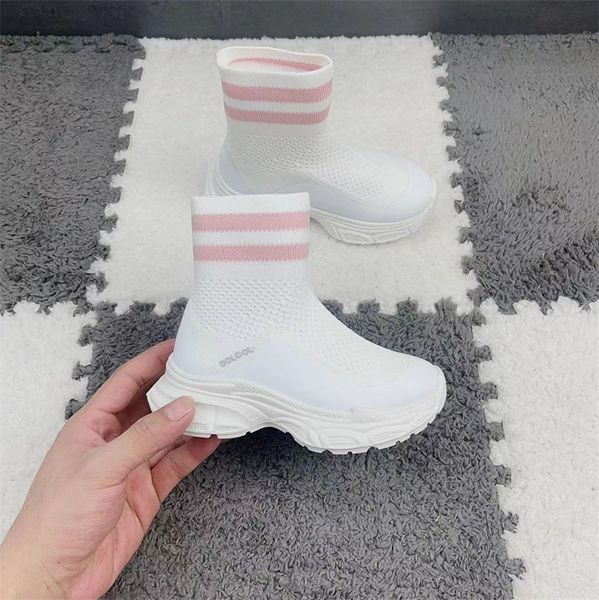 Foreign Trend 2023 Winter Trade Classic Fashion Casual Letter Check Full Flat Lace-Up Kinderschuhe Größe 26-35