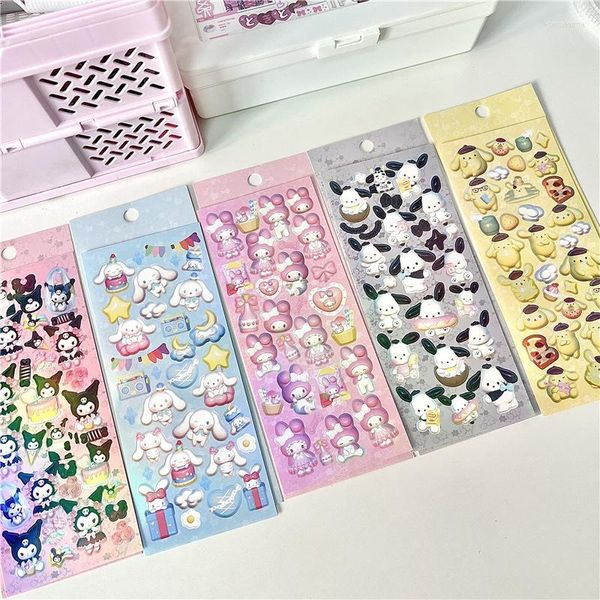 Geschenkverpackung Korea Ins Cute Dog Goo Card Modeling Sticker DIY Scrapbook Phone Case Tagebuch Po Happy Plan Dekoration