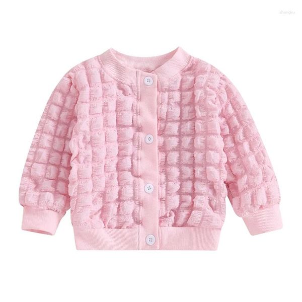 Giacche Maglione da neonata Felpa da bambino a maniche lunghe lavorata a maglia Daisy Autunno Inverno Vestiti caldi oversize per neonati