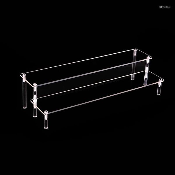 Schmuckbeutel-Ausstellungsstand Abnehmbare Leiter Acryl Transparent Model Rack Vitrine