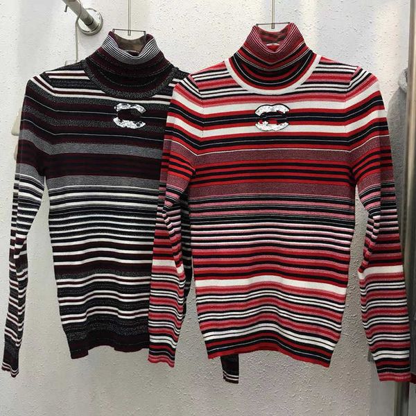 Дизайнерский свитер Женщины Лю Шиши звезда того же стиля маленькая ароматная полоса с длинной рукава
