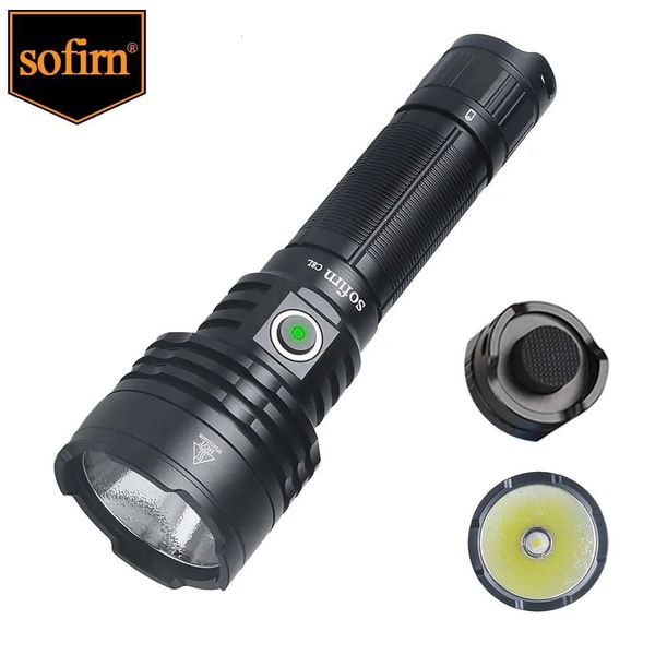 Taschenlampen Taschenlampen Sofirn C8L 21700 Taschenlampe Leistungsstarke Taktische 3100 lm XHP50D HI LED Taschenlampe EDC Typ C Wiederaufladbare Camping Angeln Jagd Laterne 231108