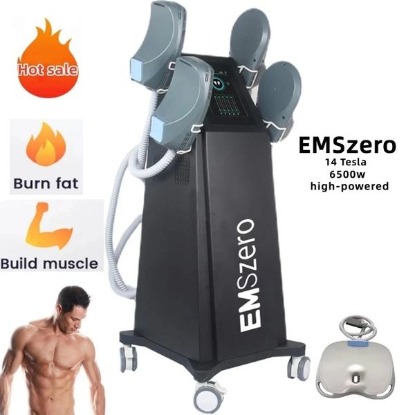 VENDA NEO DLS-EMSLIM NOVA 14 Tesla 5000W High Power 4 RF lida com Hi-EMT Sculpt Muscle EMS estimular a certificação Emszero Machine CE