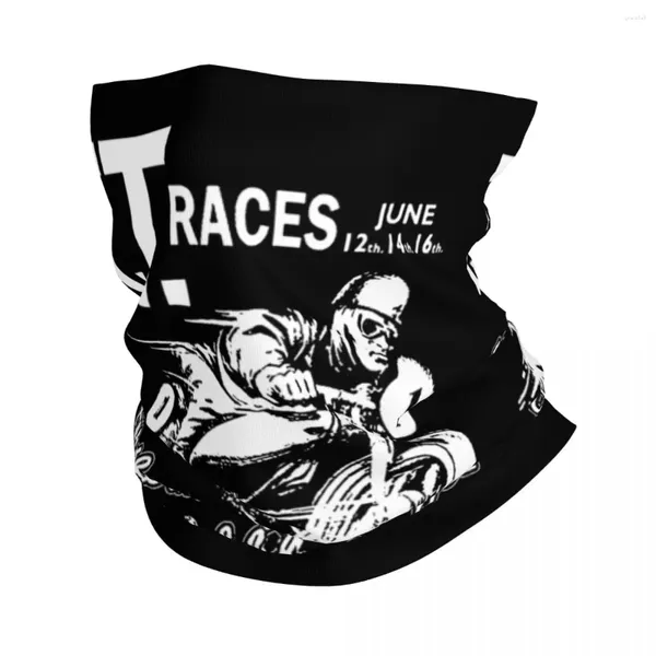 Lenços Ilha de Man 1961 Moto Bandana Pescoço Capa Impresso Vintage Balaclavas Máscara Cachecol Ao Ar Livre Ciclismo Caminhadas Unisex Inverno