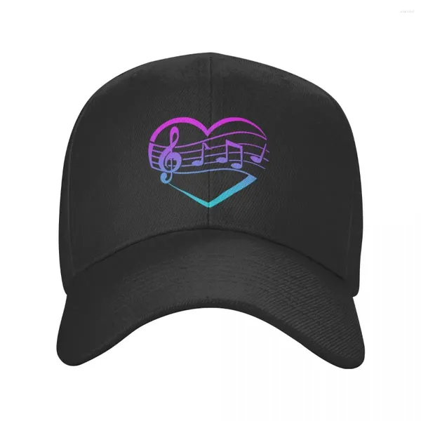 Бейсболка в стиле панк унисекс Just Love Music Heart, бейсболка для взрослых, регулируемая шляпа для папы, женская и мужская хип-хоп