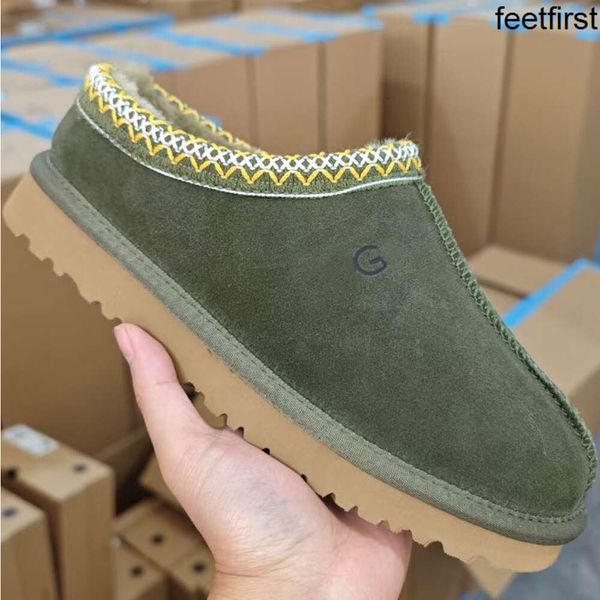 Kinder Kleinkind Tasman II Hausschuhe Tazz Babyschuhe Kastanienfell Slides Schaffell Shearling Classic Ultra Mini Boot Winter Pantoletten Slip-on Wolle Little Big jh546