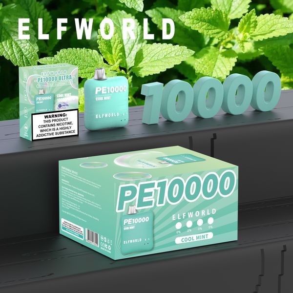 USA Warehouse Original 10000 Puff Einweg-Vape ELFWORLD PE10000 elektronischer Zigaretten-Vape-Stift wiederaufladbar