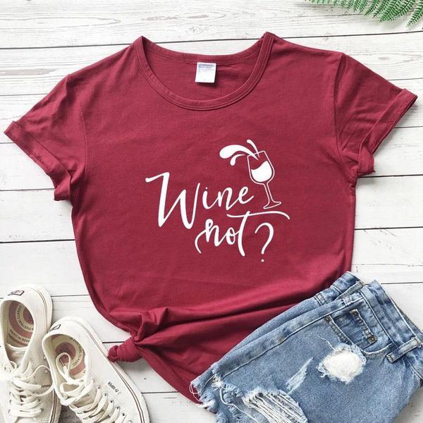 T-shirt da donna T-shirt da vino non in cotone T-shirt da bere divertente unisex a maniche corte Camiseta Graphic Addict Gift Top Tee Shirt