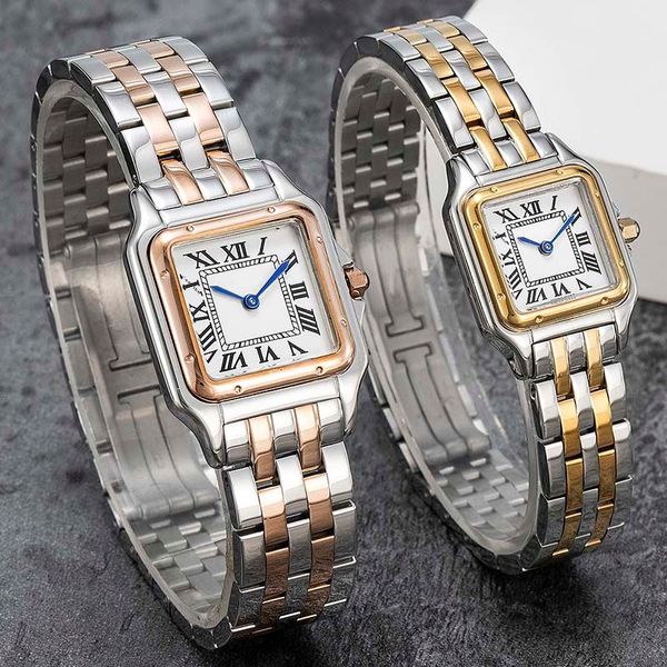 Relógios Relógios de grife Relógios elegantes e modernos para homens e mulheres Pulseira de aço inoxidável Movimento de quartzo importado relógio masculino à prova d'água de alta qualidade