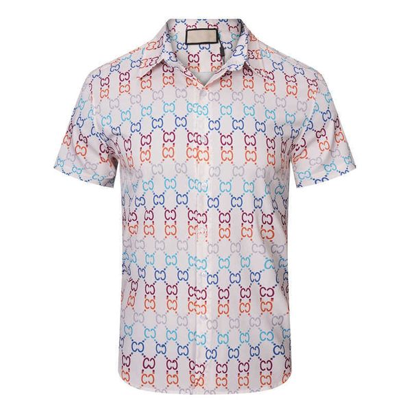 Kurzärmliges Sportbekleidungsset für Herren und Damen des neuen Luxusdesigners Summer Button Down Bowling Men ROYAL REBELLION BAROCCO Print Dress Casual Silk Shirt M-3XL