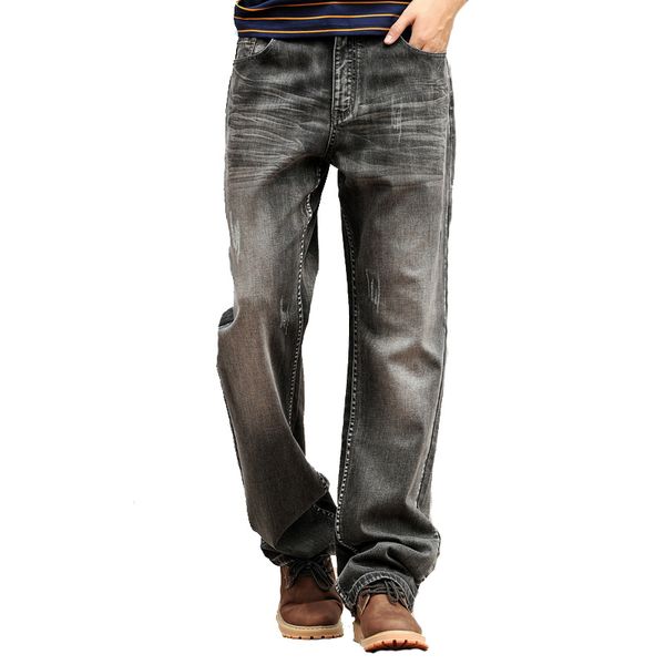 Herrenjeans für Herren Stretch lose gerade Freizeithose Mode große Größe lang mehr 29-38 40 42Herren