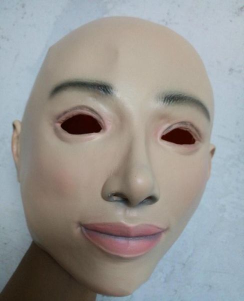 Super Qualität Weibliche Latex Maske Maskerade Masken Cosplay Volle Gesicht Maske Kostüm Halloween Party Cosplay Crossdress Haut Maske Femal5924374