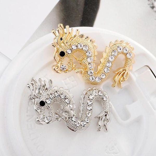 Бруши мода в корейский ванна с китайским драконом Lady Brooch Vintage Color Zodiac Animal Pin Ethnic Зимние аксессуары