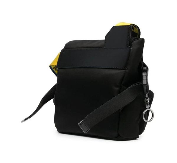 дизайнерская мини-мужская женская сумка через плечо с буквенным желтым холщовым ремешком MessageBag камера поясные сумки многоцелевая сумка Outdoor2108011