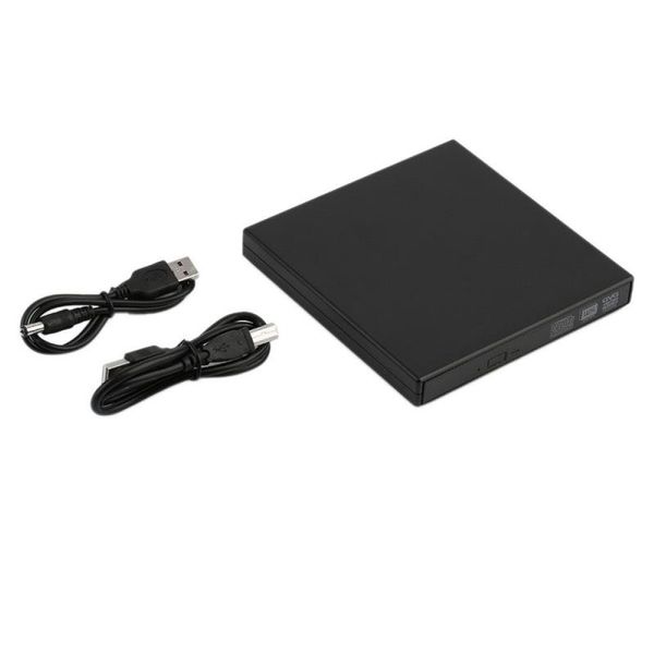 Бесплатная доставка Super Slim USB 20 Внешний CDRW DVDRW DVDRAM записывающий привод для портативных ПК Продвижение Белый Черный Wwwqi