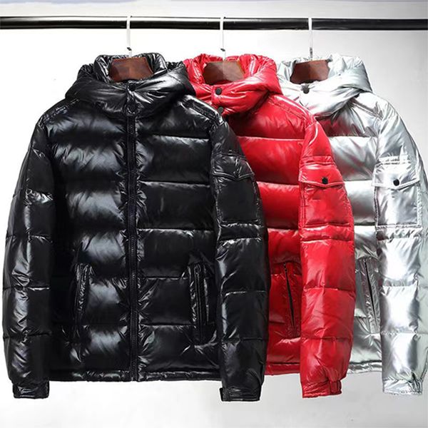 Jaqueta de designer masculina inverno quente à prova de vento para baixo jaqueta material fosco brilhante M-5XL tamanho asiático casal modelo novo chapéu de roupas é destacável tamanho asiático