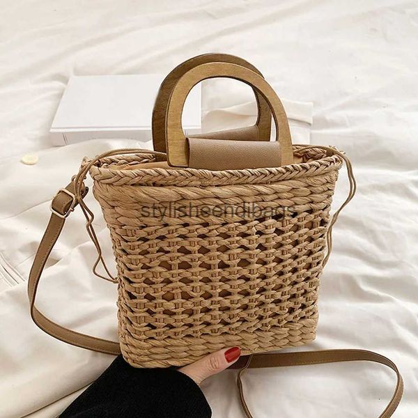 Umhängetaschen Taschen Luxustaschen für 2023 Strohtaschen Weave The Tote Bags Designer-Handtasche Sommer-Geldbörse Kordelzug Strand-Umhängetaschenstyleseendibags