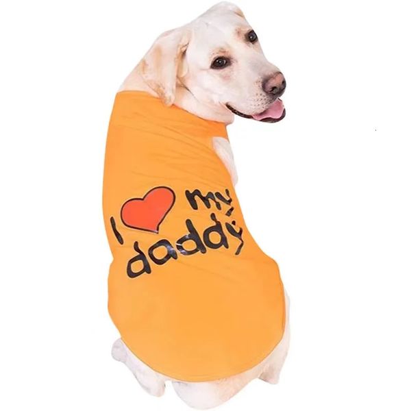 Köpek Giyim Yaz Büyük Köpek Yeleği Büyük Köpek Kostümü T-Shirt Corgi Samoye Husky Labrador Altın Retriever Kostüm Çoban Kostüm 231109