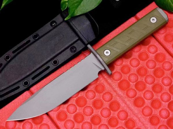 Специальное предложение Прямой нож для выживания CPM-3V Покрытие Cerakote Лезвие Drop Point Full Tang G10 Ручка Ножи с фиксированным лезвием и Kydex