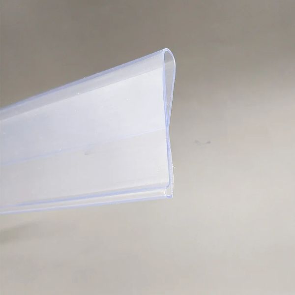 presa di fabbrica Strisce dati per scaffali in plastica PVC Tipo S N su mechandise Porta carte per etichette con display per cartellini prezzi per scaffali in vetro per negozi 100 pezzi