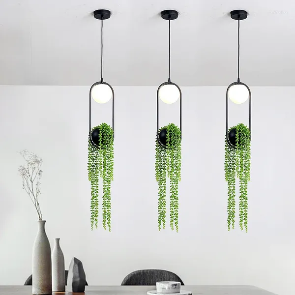Kolye lambaları Yaratıcı retro bitki avizesi endüstriyel stil nordic restoranlar lamba çubukları çiçek ışıkları ev dekoru Lustres fikstürü