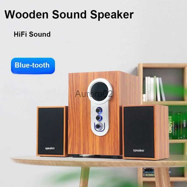 Computer-Lautsprecher, Holz-Subwoofer-Lautsprecher, Laptop, Desktop-Computer, kabellos, Bluetooth, USB, kabelgebundenes Audio, hohe Lautstärke, hohe Klangqualität, YQ231103