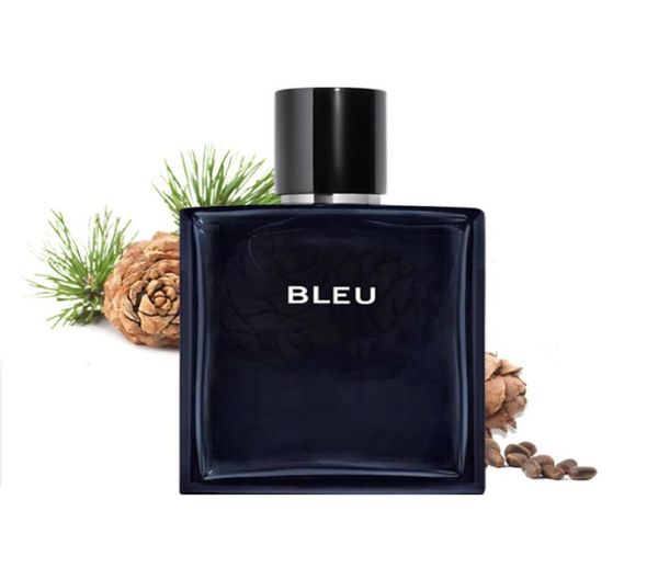 Marca top vender perfume azul para homens 100ml colônia edt com tempo de longa duração bom cheiro edp alta fragrância festival gift4008465