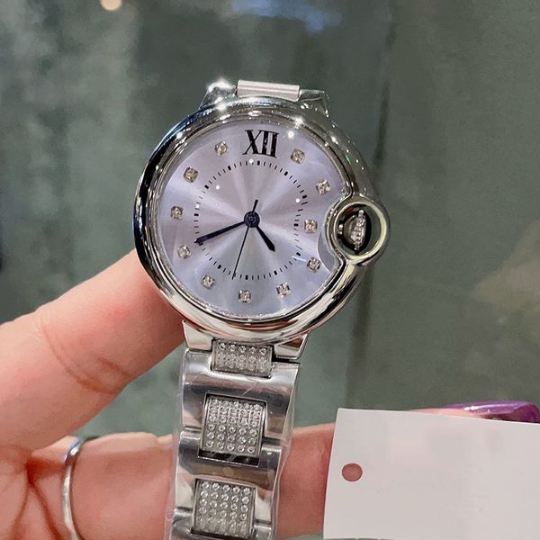 Relógio feminino suíço movimento de quartzo 33mm diamante à prova d' água requintado relógios femininos moda resistente a arranhões relógios de pulso