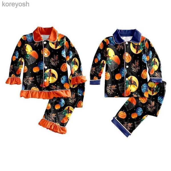 Пижамы Пижамы для мальчиков и девочек Детский рождественский пижамный комплект Пижамы для малышей Детские пижамы Брюки с длинными рукавами pyjamasL231109