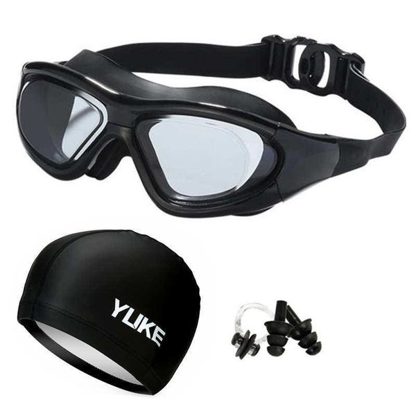 Óculos de natação adultos óculos de natação profissionais óculos de natação para homens mulheres anti nevoeiro piscina à prova d'água arena máscara de mergulho óculos de mergulho P230408