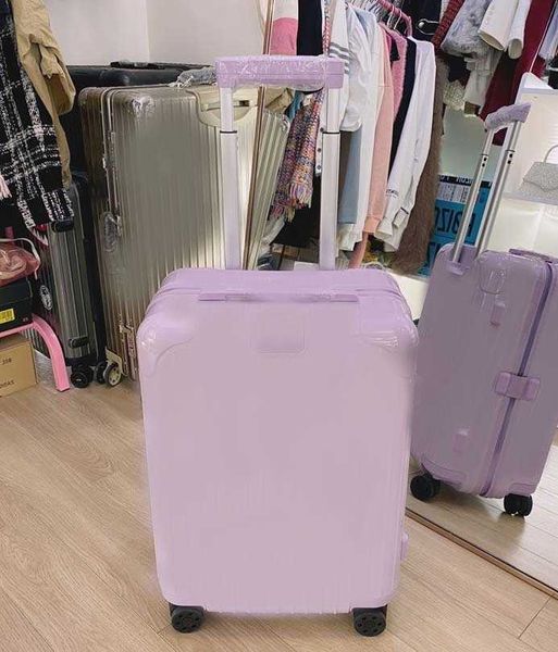 RIW Suitcase Box Rim Bagagem com Rodas Mulheres Saco de Viagem Designer Moda Grande Caixa Sacos Homens Moda Clássico Rosa Preto Carry On Bagagens 230716