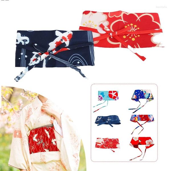 Cinture Stile giapponese Yukata Donna Kimono Veste Cintura regolabile Polsino vintage Corsetto Tradizionale Imbracatura ampia con cordino sottile